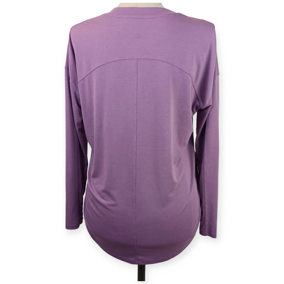 Lululemon SZ 8 Side Cinch Long Sleeve Crew Wisteria Purple - Picture 6 of 8